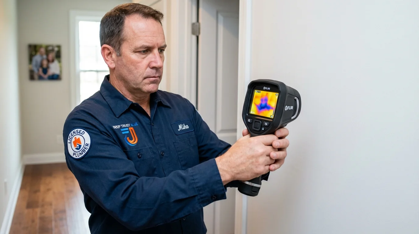 Thermal imaging leak detection by Johns Plumbing LLC in Dedham